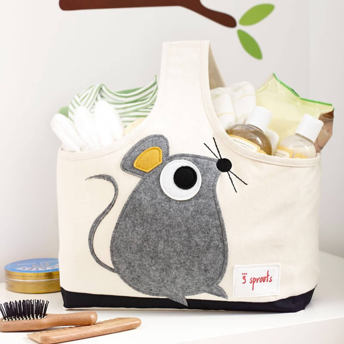 3 Sprouts košarica Miš - BabyLaura