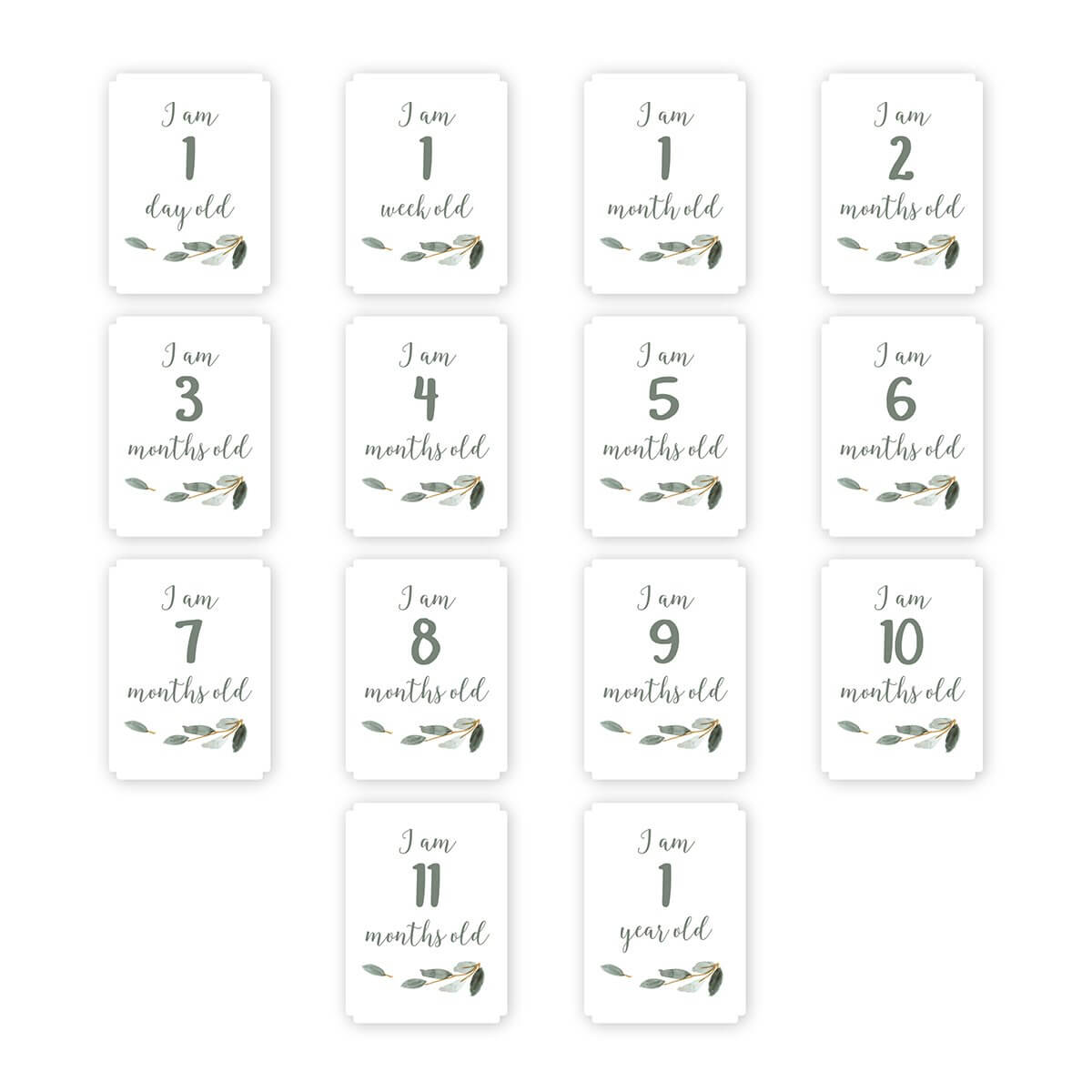 Lulujo prva godina set dekica i kartice All You Need Is Love - samo kartice - BabyLaura