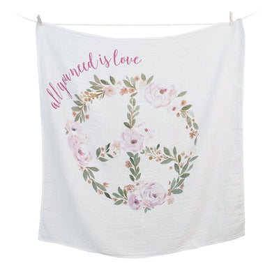 Lulujo prva godina set dekica i kartice All You Need Is Love - samo dekica - BabyLaura