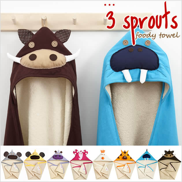 3 Sprouts ručnik s kapuljačom - BabyLaura