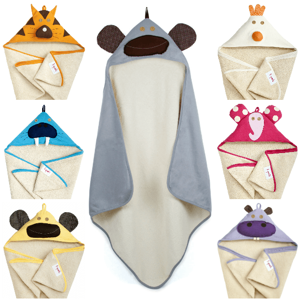 3 Sprouts ručnik s kapuljačom - BabyLaura