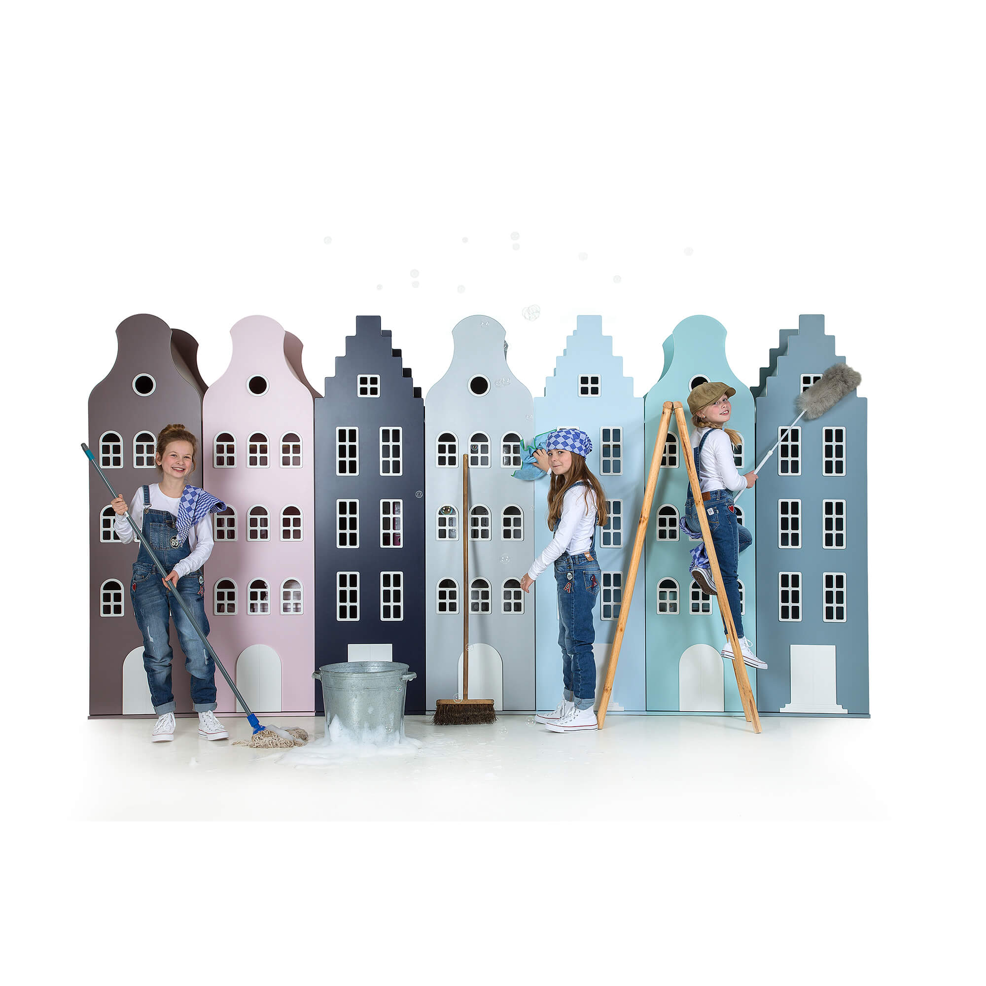 This is Dutch Kast van een Huis® Amsterdam ormari razne boje sa djecom - BabyLaura