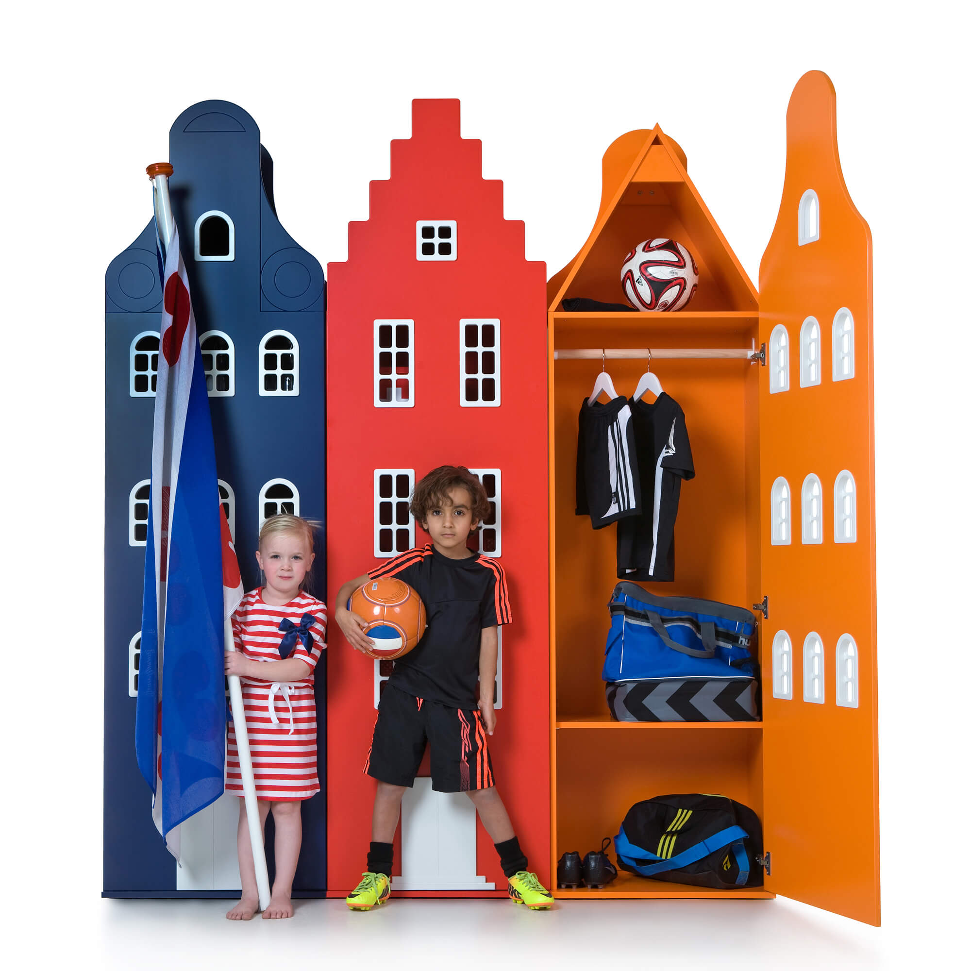 This is Dutch Kast van een Huis® Amsterdam ormari razne boje sa djecom - BabyLaura