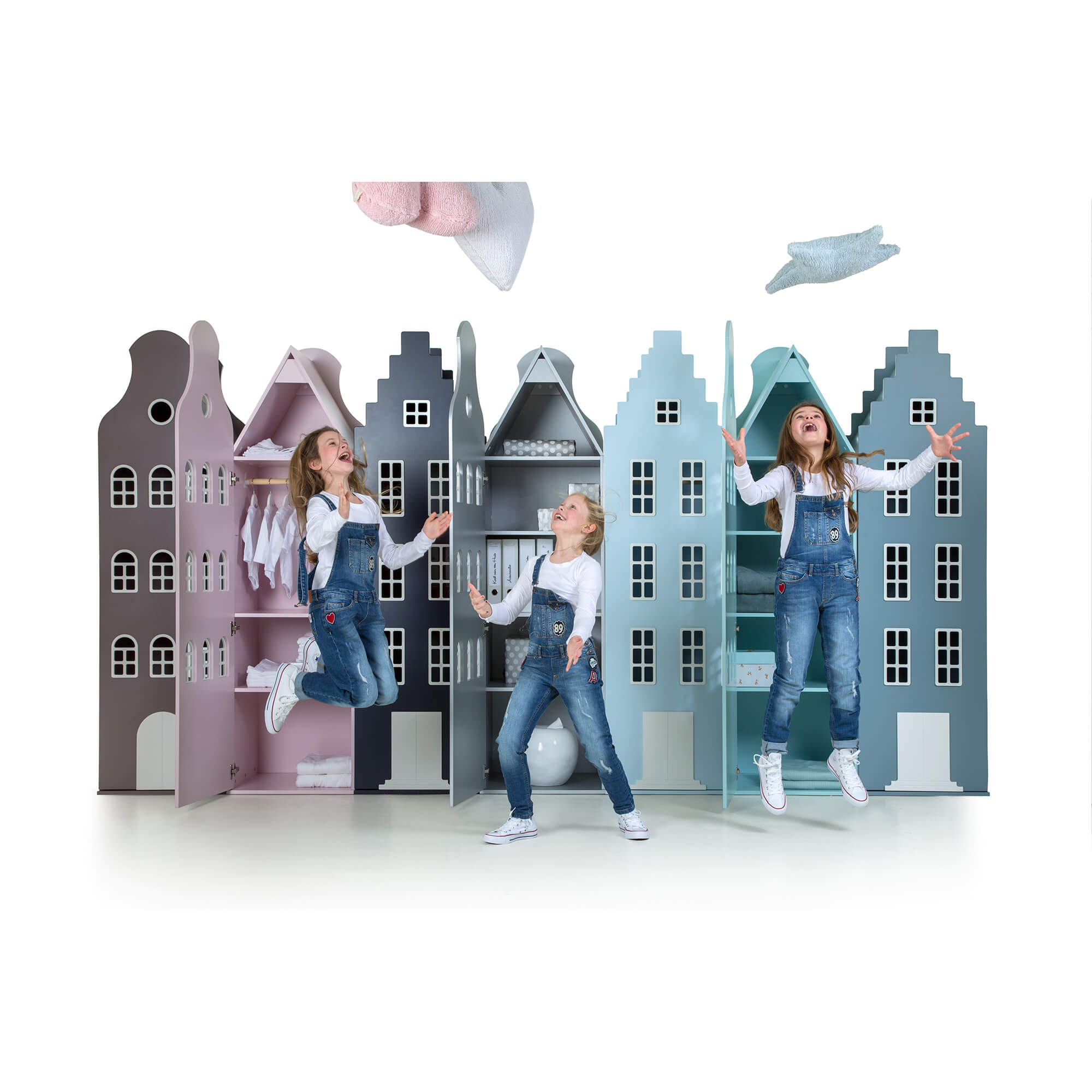 This is Dutch Kast van een Huis® Amsterdam ormari razne boje sa djecom - BabyLaura