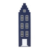 This is Dutch Kast van een Huis® Amsterdam ormar noćno plavi stepenice zatvoren - BabyLaura