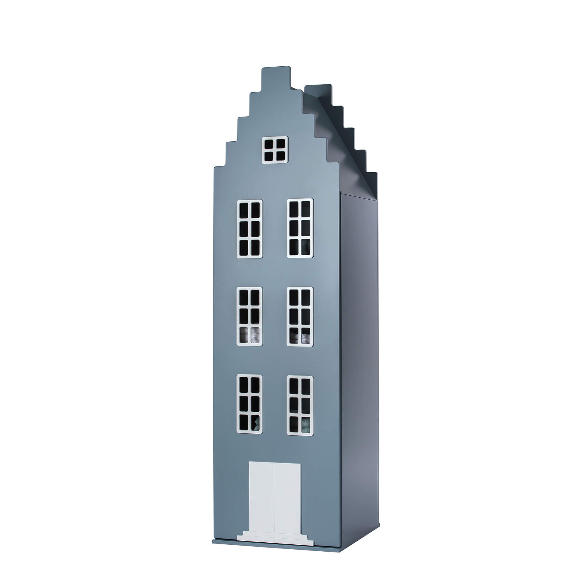 This is Dutch Kast van een Huis® Amsterdam ormar petrolej stepenice zatvoren - BabyLaura