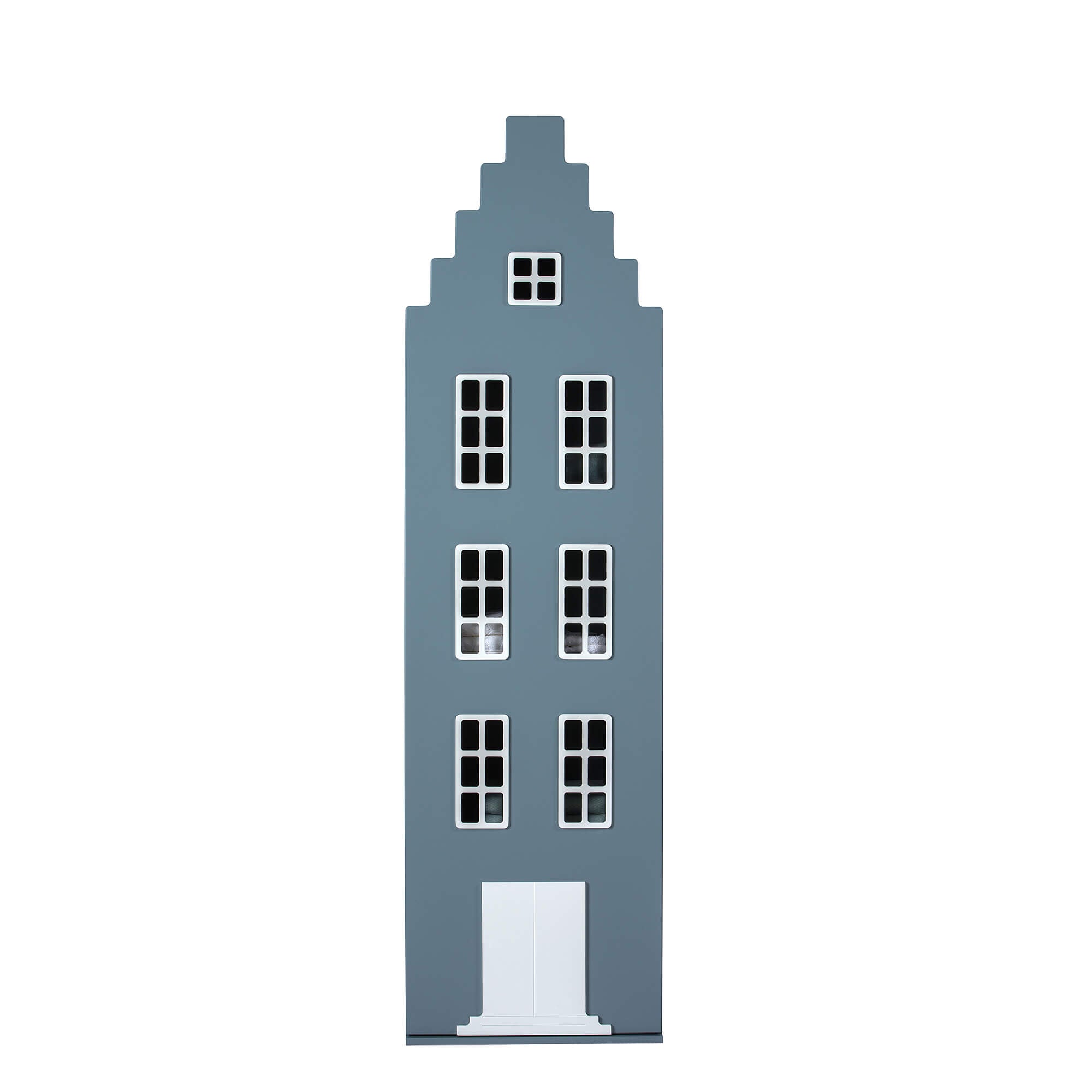 This is Dutch Kast van een Huis® Amsterdam ormar petrolej stepenice zatvoren - BabyLaura