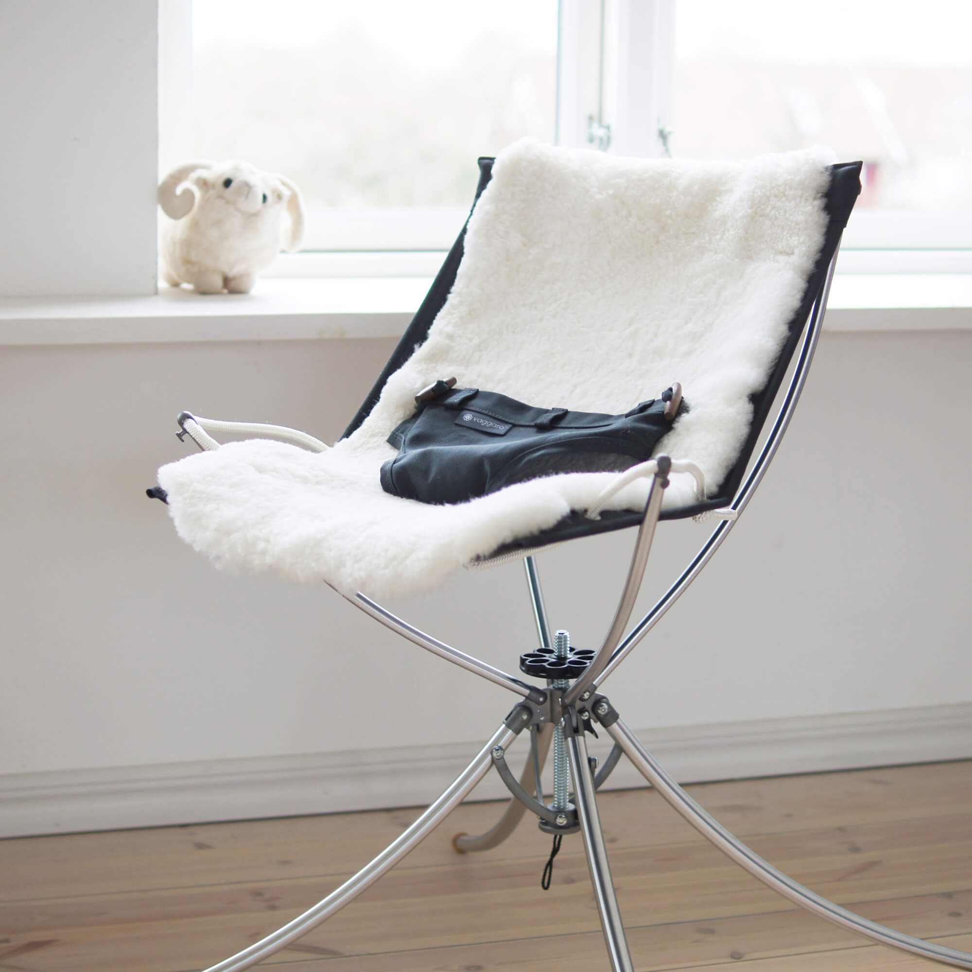 Vaggaro® One set 3u1 grafit ležaljka sa krznom - BabyLaura