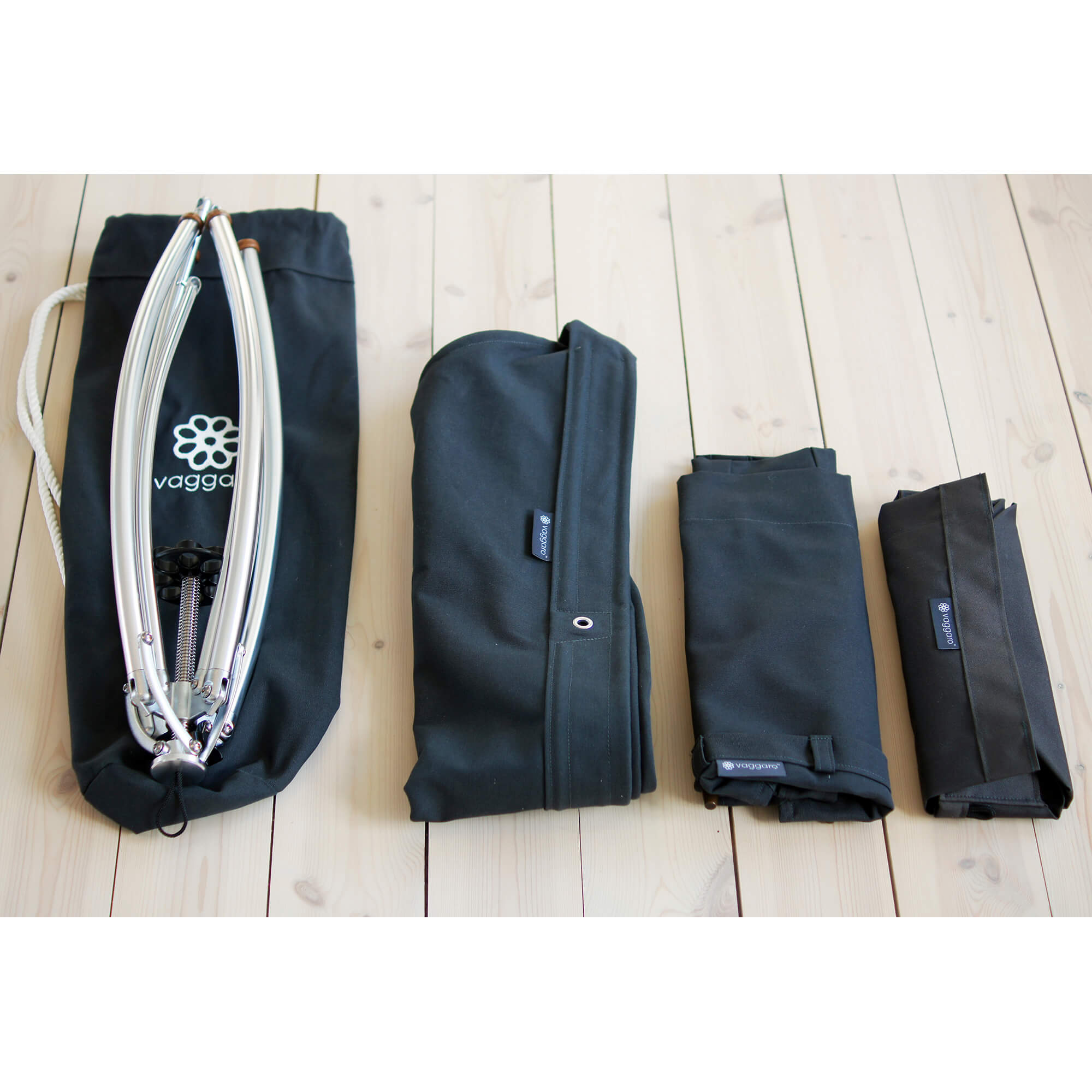 Vaggaro® One set 3u1 grafit postolje sa putnom torbom i tri tkanine - BabyLaura