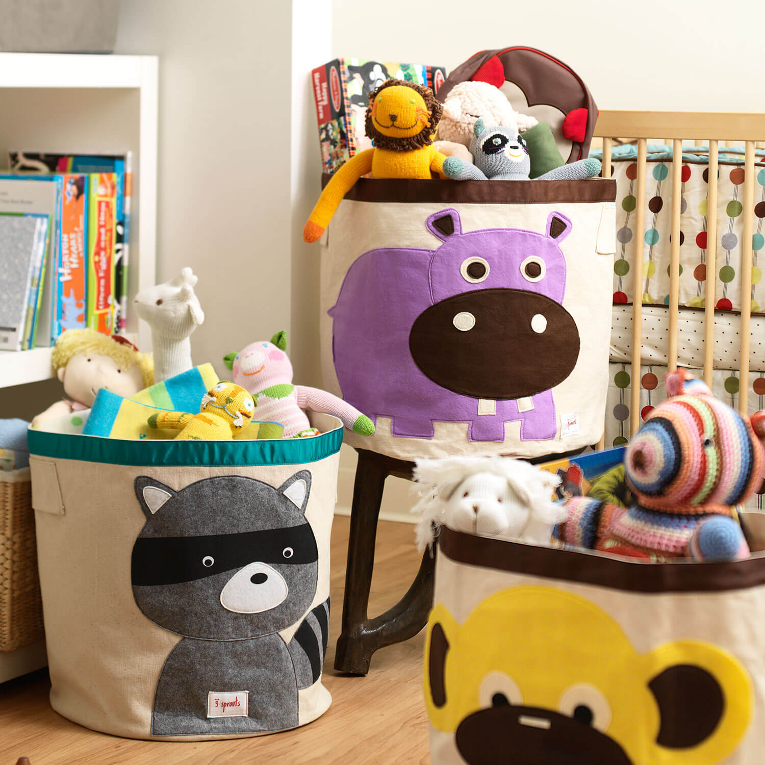 3 Sprouts vreća za igračke Rakun Hippo - BabyLaura