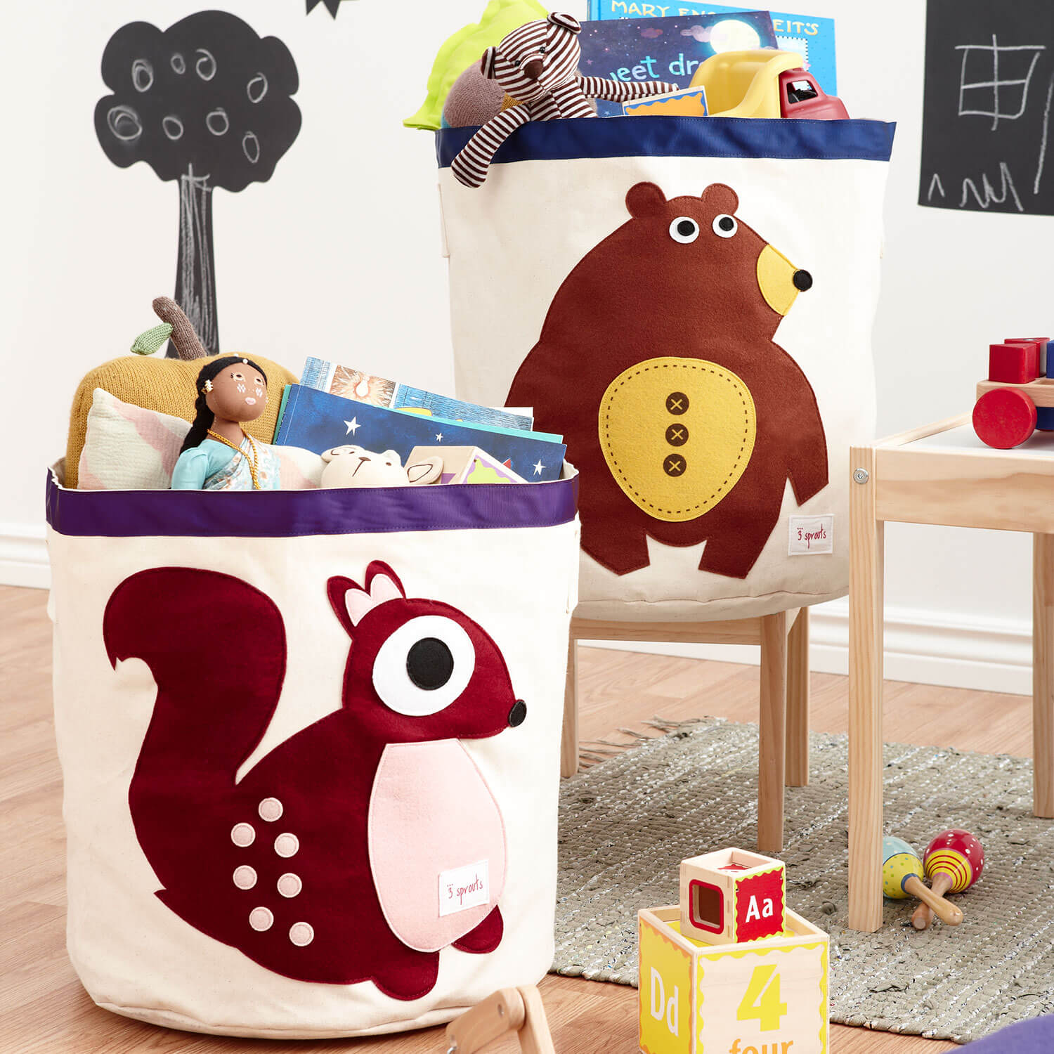 3 Sprouts vreća za igračke Vjeverica Medo - BabyLaura