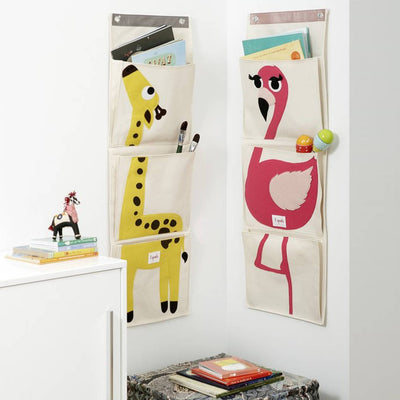 3 Sprouts zidni organizator Žirafa Flamingo sa stvarima - BabyLaura